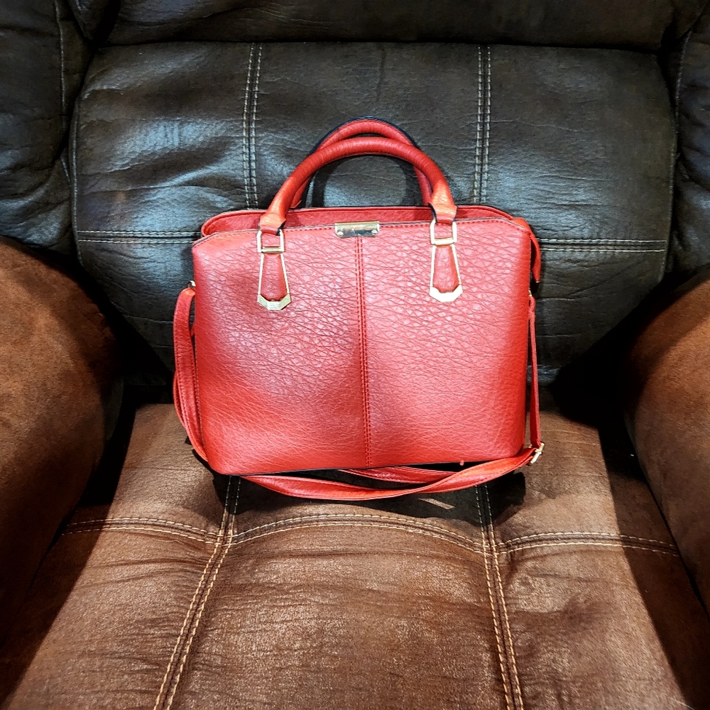 Red Satchel Purse